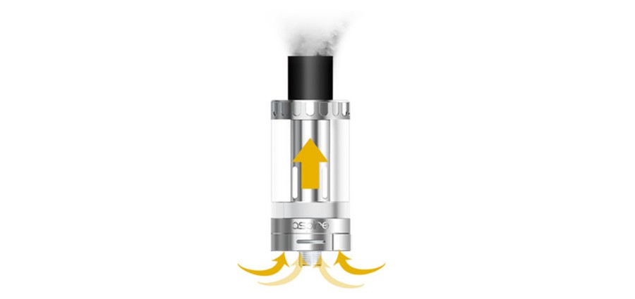 The 2ml sub ohm Cleito tank features an adjustable airflow as well as no chimney.