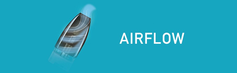 An innovative airflow system allows for the IVG pod kit to deliver a consistent vape with large clouds.