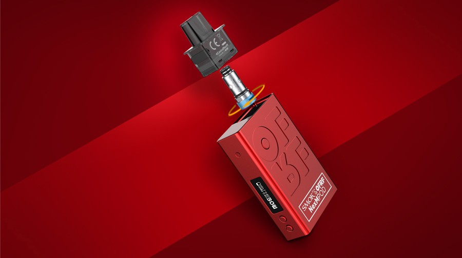 The Smok OFRF NexMesh 2ml refillable pods feature an adjustable airflow ring as well as a unique waterproof design.