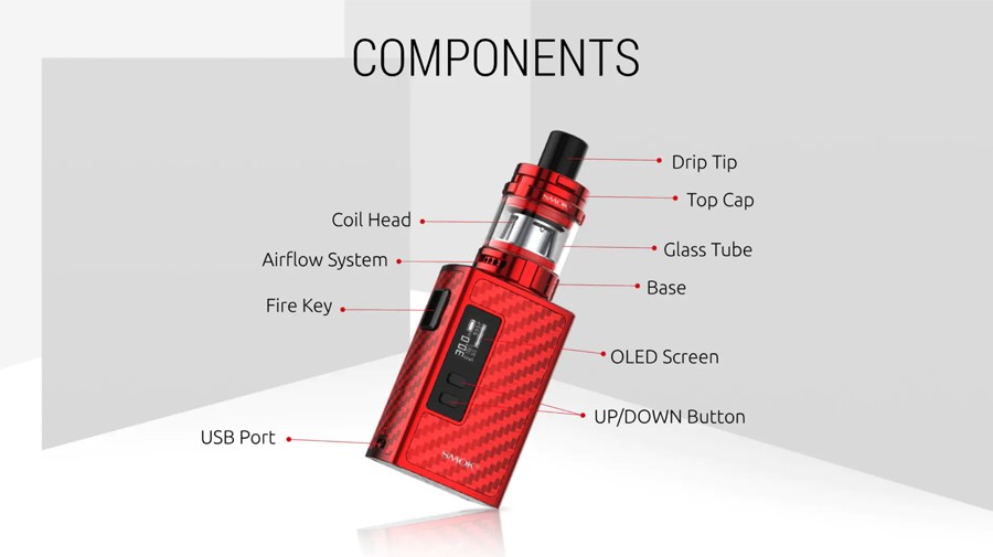 The Smok Guardian vape kit is ideal for vapers of all experience levels with a lightweight, stylish design.