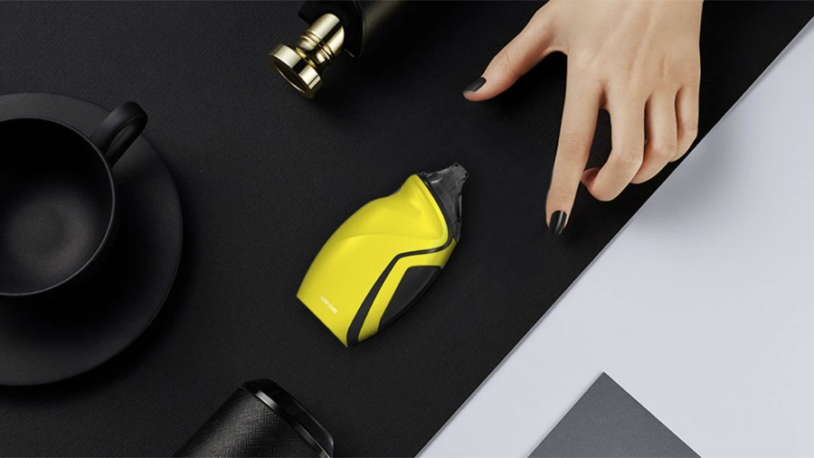 The Smok Nord Cube pod kit features a streamlined, ergonomic design with non-slip coating.