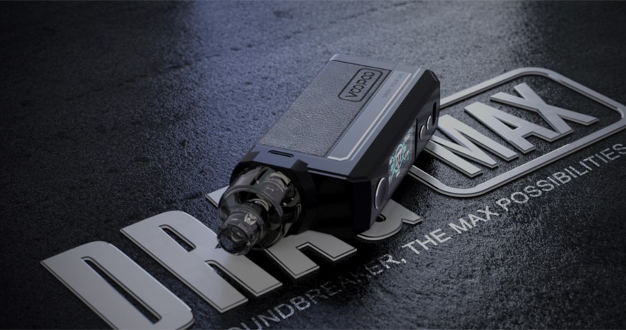 The VooPoo Drag Max is a sub ohm pod kit that combines a high power output with a sleek design.