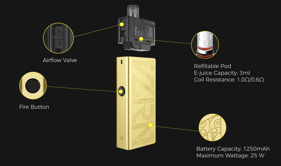 Uwell Valyrian Pod Kit | Features | Vape.co.uk