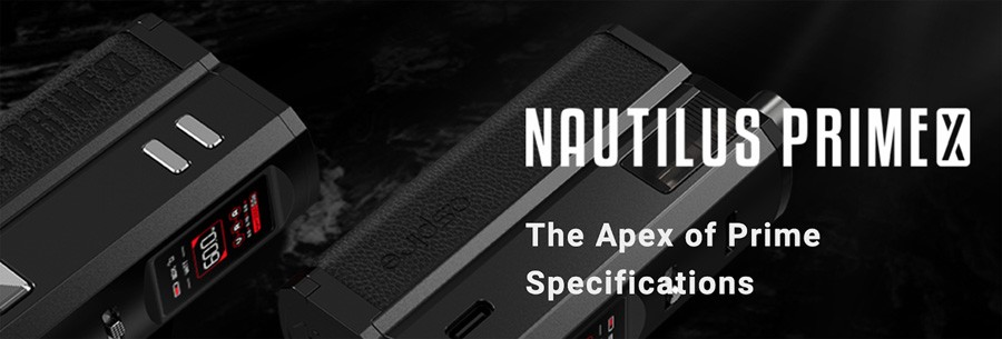 The Aspire Nautilus Prime X kit delivers customisability and simplicity in a small package, with a design that makes it simple enough to be used by every type of vaper including beginners.